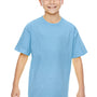 Hanes Youth Nano-T Short Sleeve Crewneck T-Shirt - Light Blue