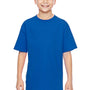 Hanes Youth Nano-T Short Sleeve Crewneck T-Shirt - Deep Royal Blue