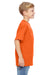 Hanes 498Y Youth Nano-T Short Sleeve Crewneck T-Shirt Orange Side