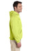 Jerzees 4997 Mens Super Sweats NuBlend Fleece Hooded Sweatshirt Hoodie Safety Green Side