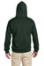Jerzees 4997 Mens Super Sweats NuBlend Fleece Hooded Sweatshirt Hoodie Forest Green Back