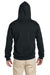 Jerzees 4997 Mens Super Sweats NuBlend Fleece Hooded Sweatshirt Hoodie Black Back