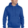 Jerzees Mens Super Sweats NuBlend Pill Resistant Fleece Hooded Sweatshirt Hoodie - Royal Blue