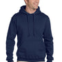 Jerzees Mens Super Sweats NuBlend Pill Resistant Fleece Hooded Sweatshirt Hoodie - Navy Blue