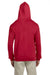 Jerzees 4999 Mens Super Sweats NuBlend Fleece Full Zip Hooded Sweatshirt Hoodie Red Back