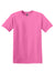 Gildan 5000/G500 Mens Short Sleeve Crewneck T-Shirt Azalea Pink Flat Front