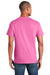 Gildan 5000/G500 Mens Short Sleeve Crewneck T-Shirt Azalea Pink Back