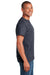 Gildan 5000/G500 Mens Short Sleeve Crewneck T-Shirt Heather Navy Blue Side
