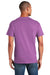 Gildan Mens Short Sleeve Crewneck T-Shirt Heather Radiant Orchid Purple Back