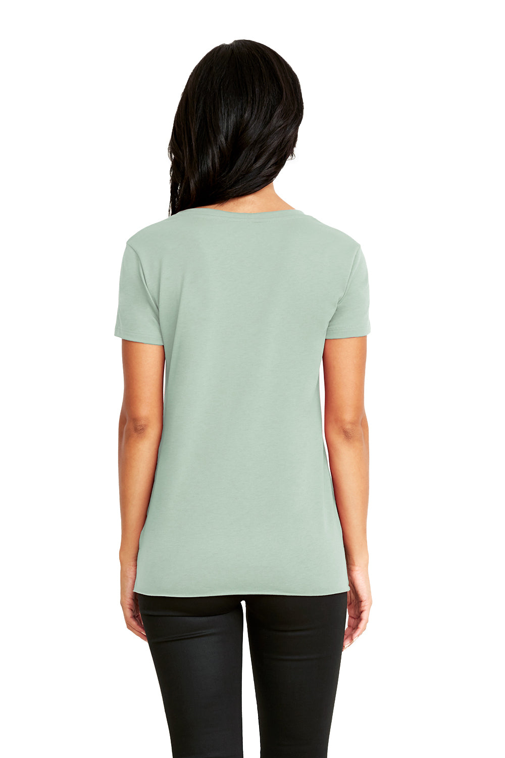 Next Level 5030 Womens Festival Short Sleeve Crewneck T-Shirt Stonewashed Green Back