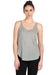 Next Level 5033 Womens Festival Tank Top Heather Grey Front