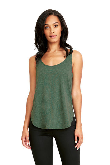 Next Level 5033 Womens Festival Tank Top Pine Green Front