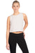 Next Level 5083 Womens Festival Cropped Tank Top White Front