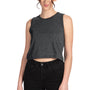 Next Level Womens Festival Cropped Tank Top - Charcoal Grey