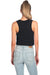 Next Level 5083 Womens Festival Cropped Tank Top Black Back