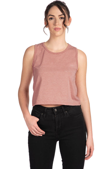 Next Level 5083 Womens Festival Cropped Tank Top Desert Pink Front