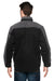 Dri Duck 5089 Mens Horizon Canvas Full Zip Jacket Black/Charcoal Grey Back