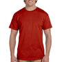 Hanes Mens EcoSmart Short Sleeve Crewneck T-Shirt - Deep Red
