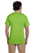 Hanes 5170 Mens EcoSmart Short Sleeve Crewneck T-Shirt Lime Green Back