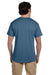 Hanes 5170 Mens EcoSmart Short Sleeve Crewneck T-Shirt Denim Blue Back