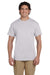 Hanes 5170 Mens EcoSmart Short Sleeve Crewneck T-Shirt Light Steel Grey Front