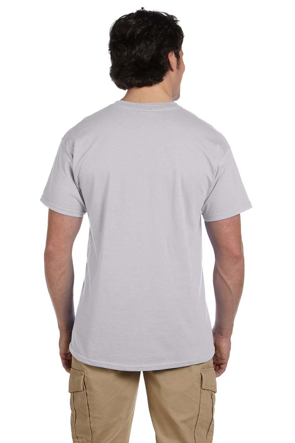 Hanes 5170 Mens EcoSmart Short Sleeve Crewneck T-Shirt Light Steel Grey Back