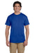 Hanes 5170 Mens EcoSmart Short Sleeve Crewneck T-Shirt Royal Blue Front