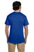 Hanes 5170 Mens EcoSmart Short Sleeve Crewneck T-Shirt Royal Blue Back
