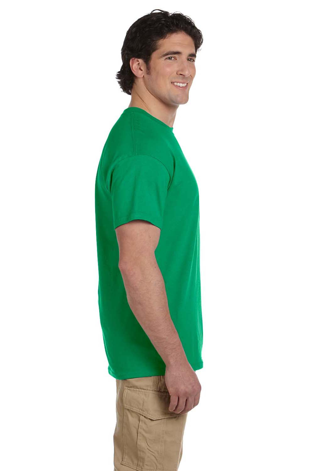 Hanes 5170 Mens EcoSmart Short Sleeve Crewneck T-Shirt Kelly Green Side