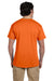 Hanes 5170 Mens EcoSmart Short Sleeve Crewneck T-Shirt Orange Back
