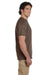 Hanes 5170 Mens EcoSmart Short Sleeve Crewneck T-Shirt Heather Brown Side
