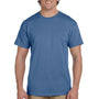 Hanes Mens EcoSmart Short Sleeve Crewneck T-Shirt - Heather Blue - Closeout