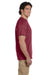 Hanes 5170 Mens EcoSmart Short Sleeve Crewneck T-Shirt Heather Red Side