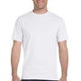 Hanes Mens Beefy-T Short Sleeve Crewneck T-Shirt - White