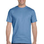 Hanes Mens Beefy-T Short Sleeve Crewneck T-Shirt - Carolina Blue