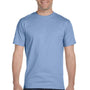 Hanes Mens Beefy-T Short Sleeve Crewneck T-Shirt - Light Blue