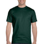 Hanes Mens Beefy-T Short Sleeve Crewneck T-Shirt - Deep Forest Green