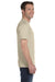 Hanes 5180 Mens Beefy-T Short Sleeve Crewneck T-Shirt Sand Brown Side
