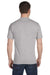 Hanes 5180 Mens Beefy-T Short Sleeve Crewneck T-Shirt Light Steel Grey Back