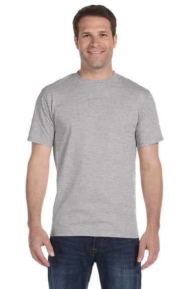 Hanes 5180 Mens Beefy-T Short Sleeve Crewneck T-Shirt Light Steel Grey Front