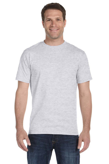 Hanes 5180 Mens Beefy-T Short Sleeve Crewneck T-Shirt Ash Grey Front
