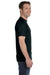 Hanes 5180 Mens Beefy-T Short Sleeve Crewneck T-Shirt Black Side