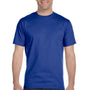 Hanes Mens Beefy-T Short Sleeve Crewneck T-Shirt - Deep Royal Blue