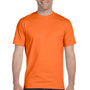 Hanes Mens Beefy-T Short Sleeve Crewneck T-Shirt - Orange