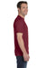 Hanes 5180 Mens Beefy-T Short Sleeve Crewneck T-Shirt Cardinal Red Side