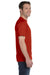 Hanes 5180 Mens Beefy-T Short Sleeve Crewneck T-Shirt Red Side