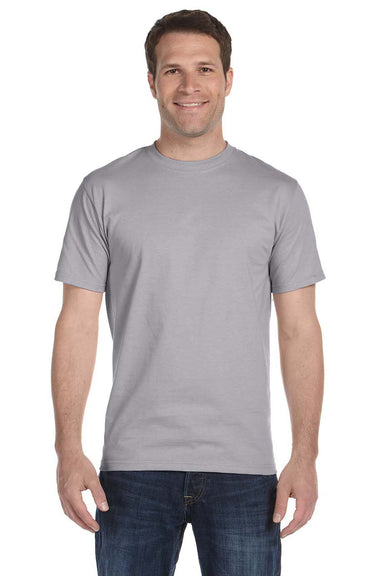 Hanes 5180 Mens Beefy-T Short Sleeve Crewneck T-Shirt Oxford Grey Front