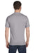 Hanes 5180 Mens Beefy-T Short Sleeve Crewneck T-Shirt Oxford Grey Back
