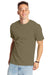 Hanes 5180/518T Mens Beefy-T Short Sleeve Crewneck T-Shirt Oregano Front