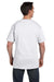 Hanes 5190P Mens Beefy-T Short Sleeve Crewneck T-Shirt w/ Pocket White Back